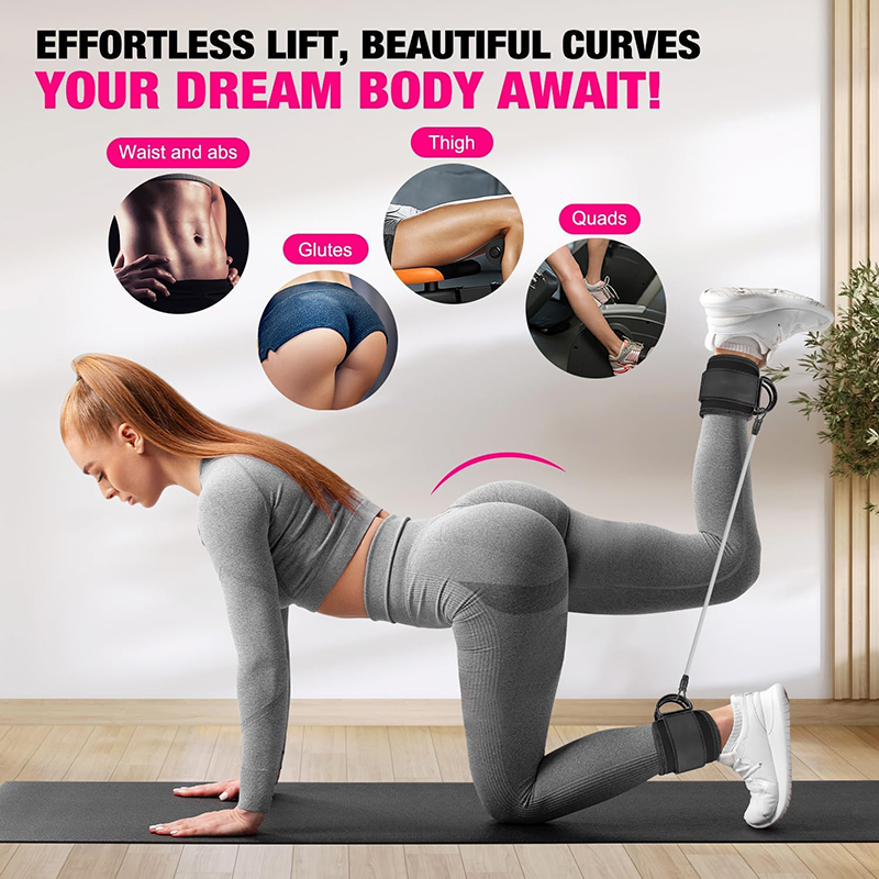 Ankle Strap Cable Machine With - Home Gym Equipment Set 评论和价格
