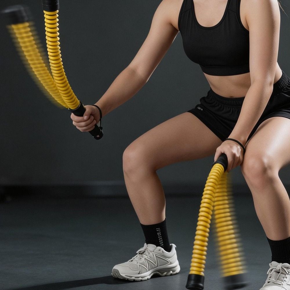 2pcs Non-Slip Handle Cordless  - Battle Rope Heavy 评论和价格